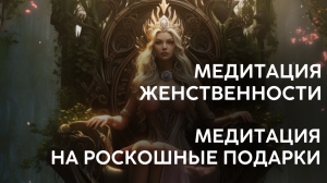 Медиация женственности. Медитация императрицы. Медитация на роскошные подарки.