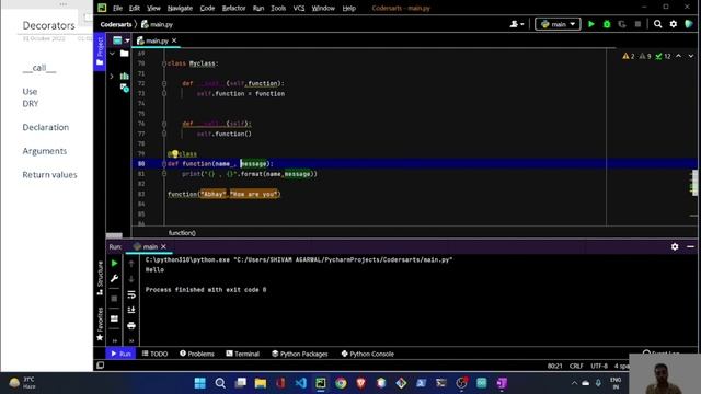 09. Python Decorators : How to Use it and Why? | Part 2 | OOPs Concepts in Python смотреть онлайн