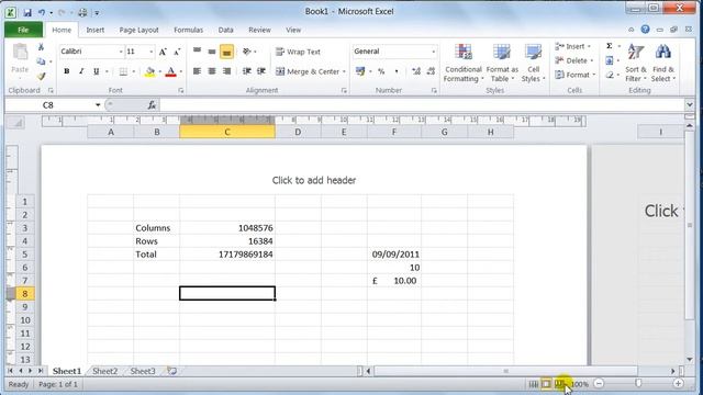 Microsoft Excel 2010 environment user interface - Tutorial 1b смотреть онлайн