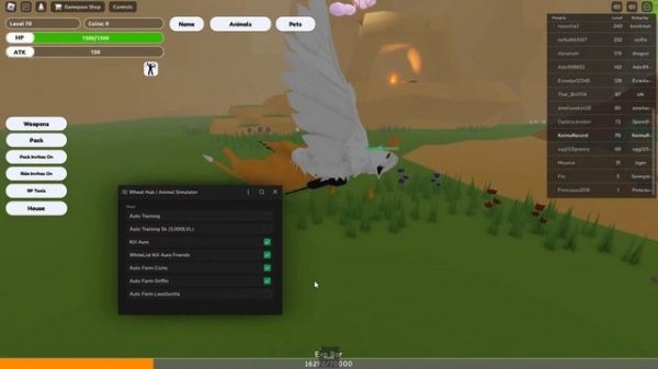 BEST Animal Simulator SCRIPT (Auto Train, Auto Levels, Auto Coins, Kill Aura  + MORE! SUPER OP!)