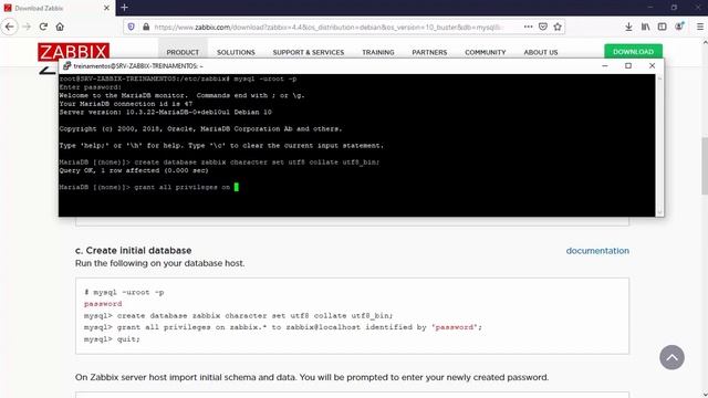 Instalação e configuração do Zabbix server 4.4 Debian 10. смотреть онлайн