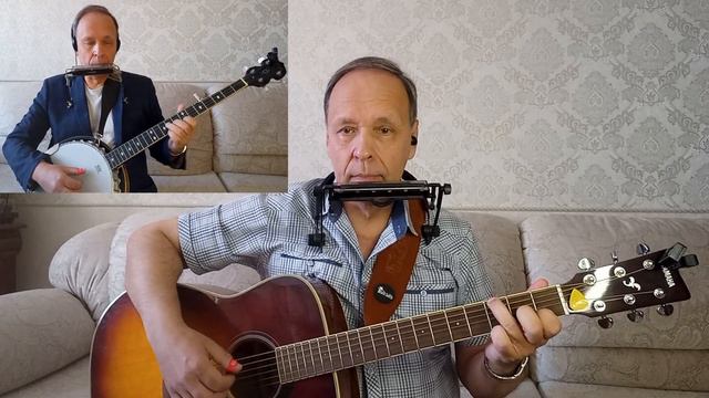 Mikhail Skryabin - Amazing Grace - Guitar, banjo, harmonica Cover смотреть онлайн