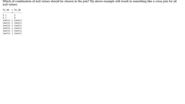 Why can't I use null values in joins? (5 Solutions!!) смотреть онлайн