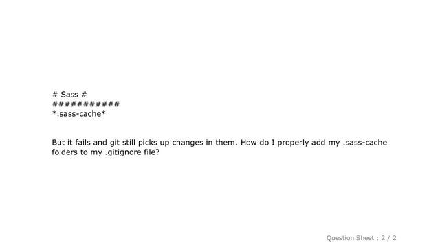 CSS : Using SASS with Git, what files do I ignore and how? смотреть онлайн