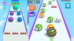 CRACK INFINITY ♾ALL LEVELS SCORE - EPIC BALL RUN 3D vs Ball Run 2048 Merge Number gameplay