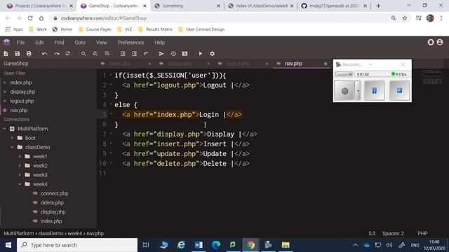Change Nav Menu Depending on Session смотреть онлайн