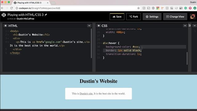 How To Make A Website For Beginners - Playing With HTML & CSS 3 смотреть онлайн