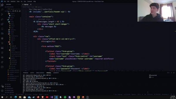COMP229 – Web Application Development Assignment 2 Express Portfolio – Authentication