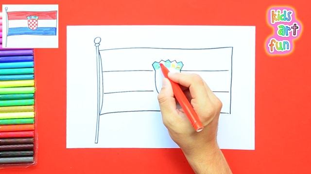 How to draw National Flag of Croatia смотреть онлайн