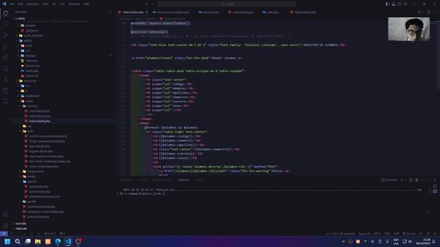 Login+Crud - Laravel смотреть онлайн