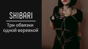 Shibari - три обвязки одной веревкой/ three ties with one rope