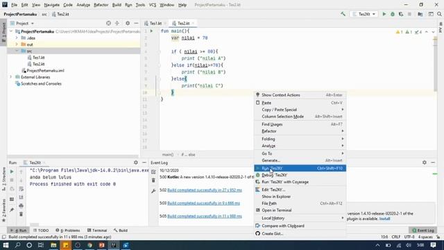 bahasa pemrograman 1 kotlin"control flow" if else dan when else смотреть онлайн