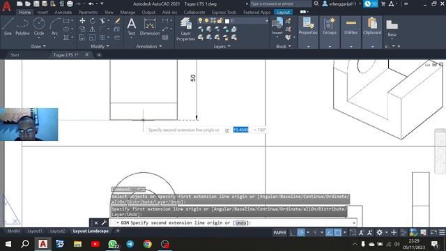 3 main views of american projection AutoCAD смотреть онлайн