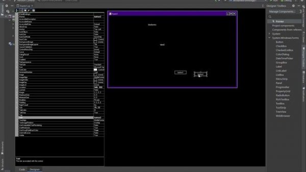 C# - Label Button Event Handlers - Windows Forms App - Jetbrains Rider