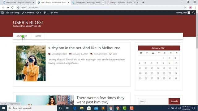 WordPress Menu | Adding a New Menu item How To Add A Menu In WordPress | WordPress For Beginners #2 смотреть онлайн