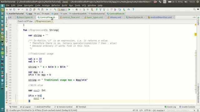 Android Kotlin Tutorial #044 - Control Flow - If Expression смотреть онлайн