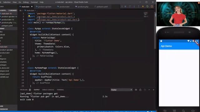Flutter Day (27)| HTTP Get request, Fetch Records from MySQL with PHP API, Future Builder in Flutte смотреть онлайн