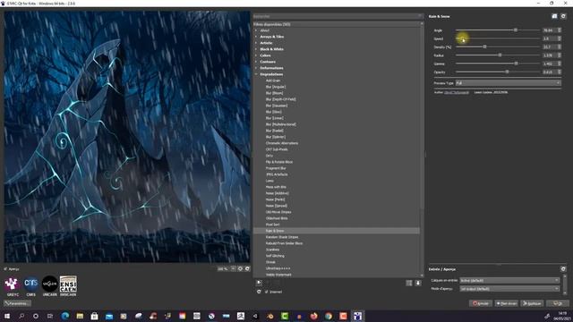 L'effet pluie dans Krita - [Tuto Krita] смотреть онлайн