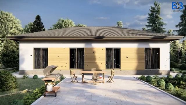 Проектирование одноэтажного дома 148 кв.м. смотреть онлайн