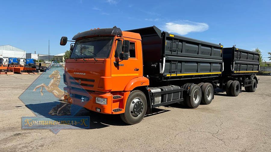 👉 Автопоезд самосвальный на шасси Камаз-65115 смотреть онлайн