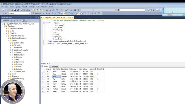 015 SQL server 2019 الاوامر ORDER BY ASC DESC смотреть онлайн