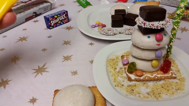 Вкусные Снеговики !!! Украшение на Новогодний стол и дополнение к подарку. смотреть онлайн