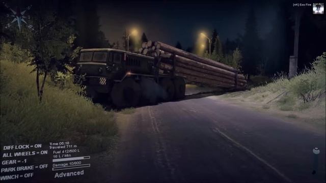 Spintires gameplay - Delivering a load of logs смотреть онлайн