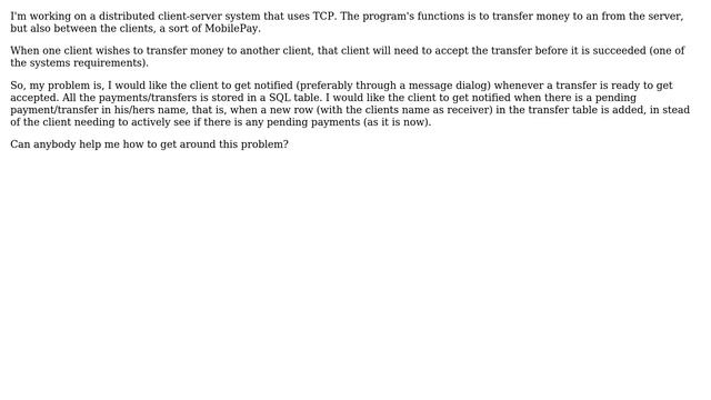 Software Engineering: Notify client about changes in database in Java смотреть онлайн