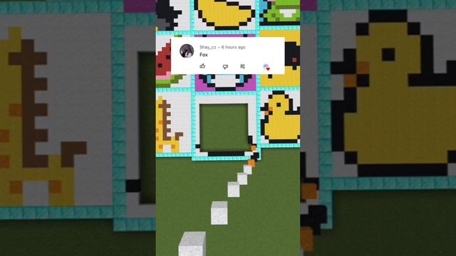 MINECRAFT FALLING PIXEL ART FOX! | #shorts #minecraft #fox смотреть онлайн