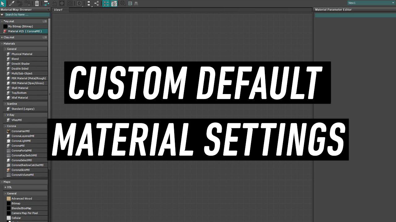 Dark Max № 72 - Custom Default Material Settings смотреть онлайн