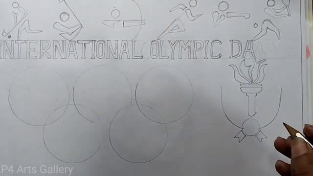 How To Draw a Olympic Flag,Game Icon and Massal Easy process смотреть онлайн