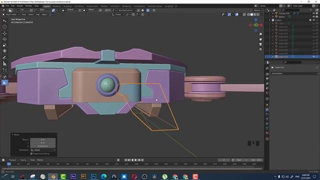 Hard surface Tutorial blender - Drone смотреть онлайн
