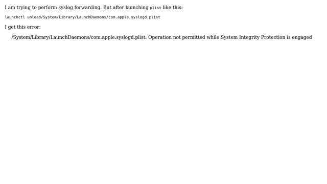 How to configure Mac OS X Sierra for syslog or unified log forwarding? смотреть онлайн