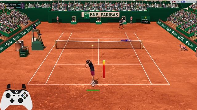 FULL ACE TENNIS SIMULATOR (FAT) - practice set vs richie1308 смотреть онлайн