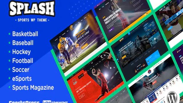 Splash - Sport Club WordPress Theme for Basketball, Football, Hockey Full Activated 2021 смотреть онлайн