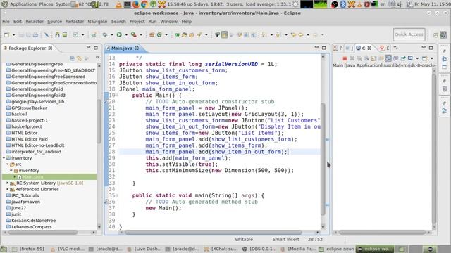 بث حي يوم11 ايار 2018. عن برمجة استمارات قاعدة بيانات Mysql بلغة الجافا. مشروع مراقبة مستودع. смотреть онлайн