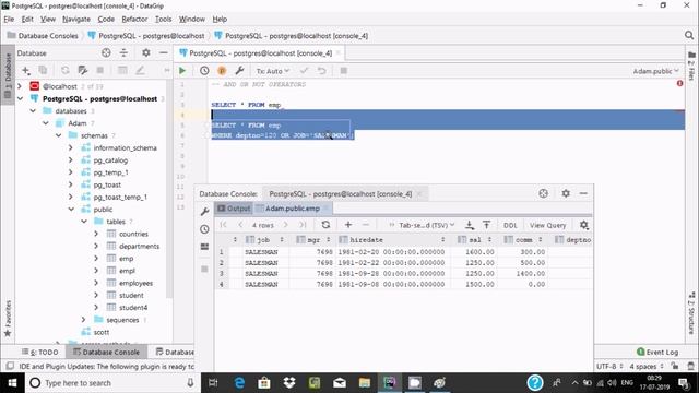 PostgreSQL Tutorial 13 | AND OR NOT Operators смотреть онлайн