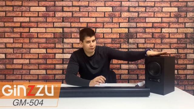 Обзор на Soundbar (саундбар) от GINZZU. Model: GM-504.