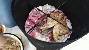 Кролик горячего копчения/Вкусный, сочный и очень простой рецепт