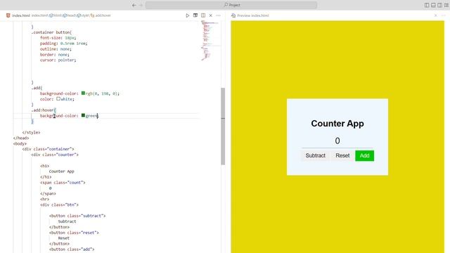 Counter App using HTML CSS and JS #frontEndGhost #javascript смотреть онлайн