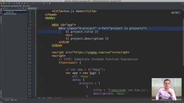 Vue.js desde cero, al infinito y más allá - Parte 3 (Vue.js Demo) смотреть онлайн