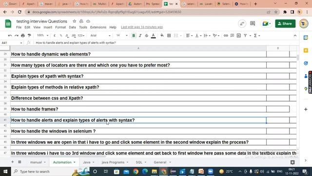 Testing Tools Selenium with Java Mock Interview смотреть онлайн