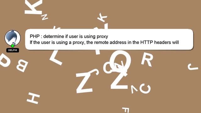PHP : determine if user is using proxy смотреть онлайн