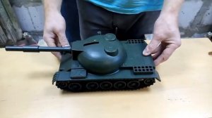 игрушка танк СССР . большой железный, стреляющий