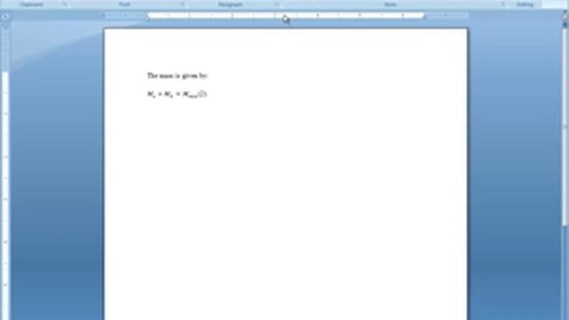 MS Word 2007 Equation Tutorial смотреть онлайн