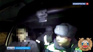 Кадры погони за пьяным водителем опубликовала Госавтоинспекции Башкирии