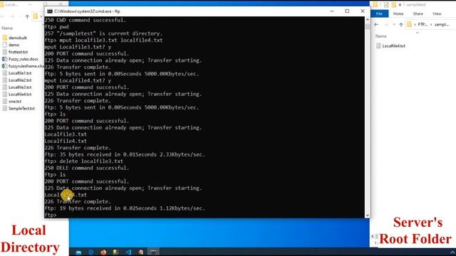 2. Accessing FTP Site via Command Line Interface смотреть онлайн