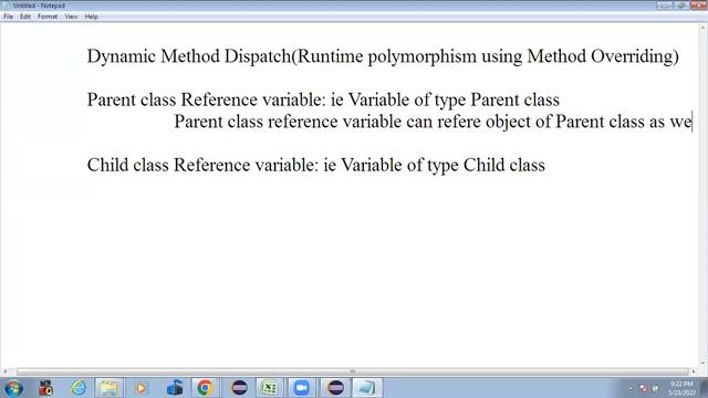 Parent and Child class reference variable in Java by Niteen Sir Day 21 1 смотреть онлайн