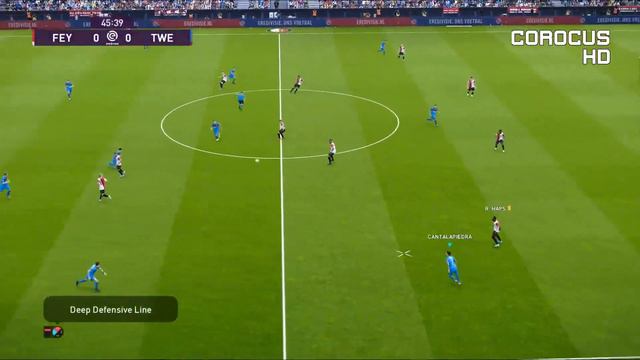 Feyenoord vs Twente | De Kuip | 2019-20 Eredivisie | PES 2020 смотреть онлайн