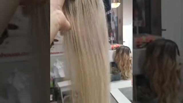 Парик из натуральных волос русый блонд омбре смотреть онлайн